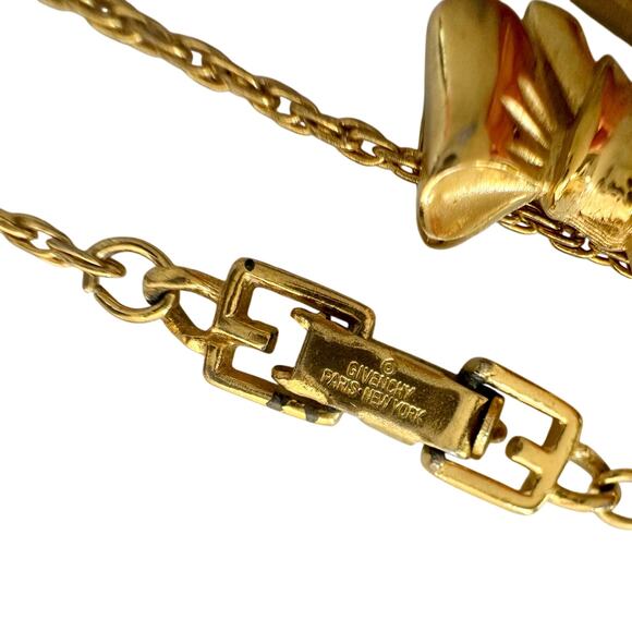 Givenchy G with Big Bow Gold Plated Necklace - Picture 9 of 10